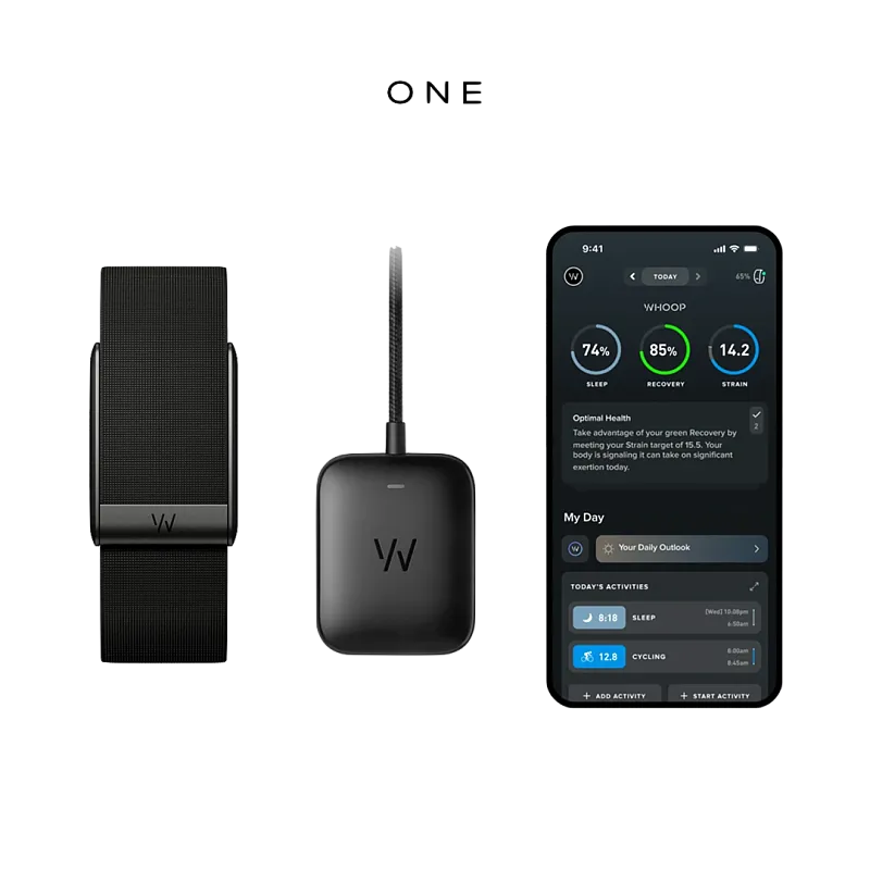 Фитнес-трекер WHOOP 5.0 ONE + 12 месяцев, черный