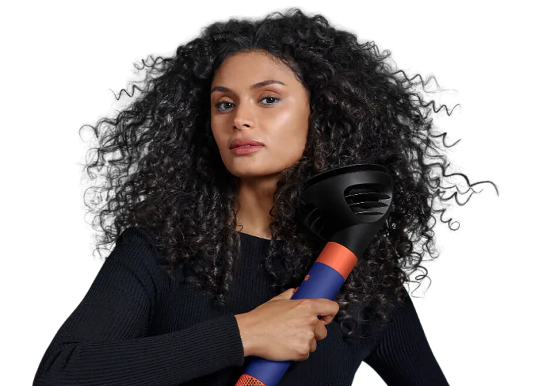 Мультистайлер Dyson Airwrap i.d. HS08 Curly+Coily для кудрявых волос (Vinca blue/Topaz) (Синий/топаз)