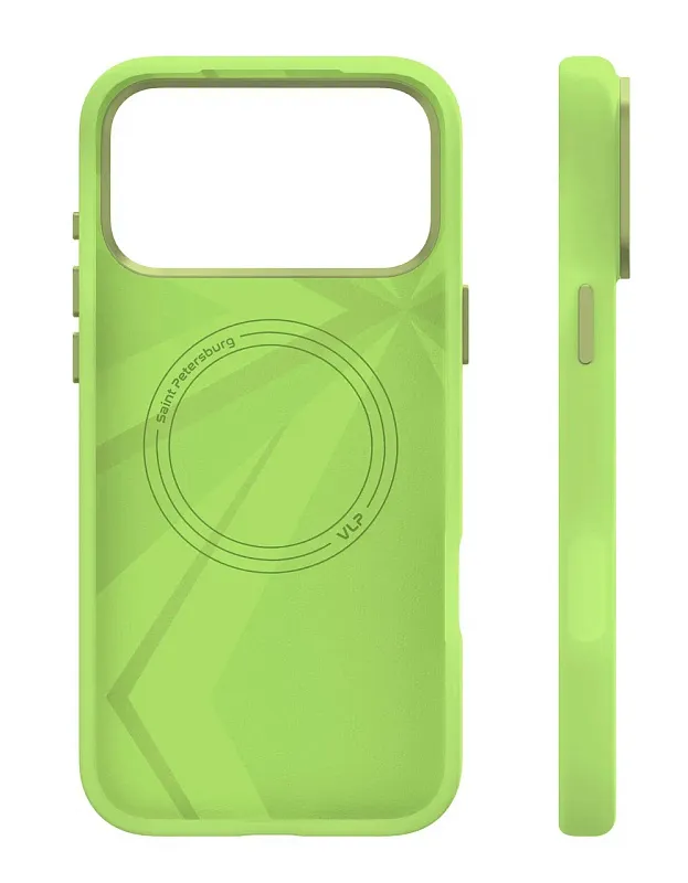 Чехол защитный VLP Aster Pro Case с MagSafe для iPhone 17 Pro Max, лайм