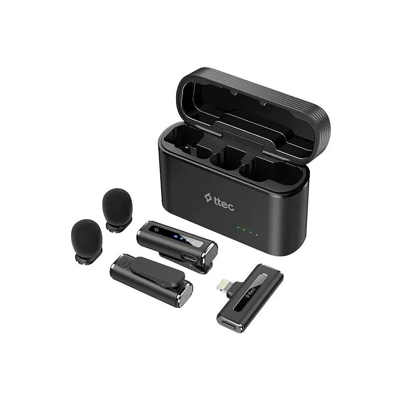 Беспроводная универсальная микрофонная система петличного типа TTEC GoMic Plug&Play