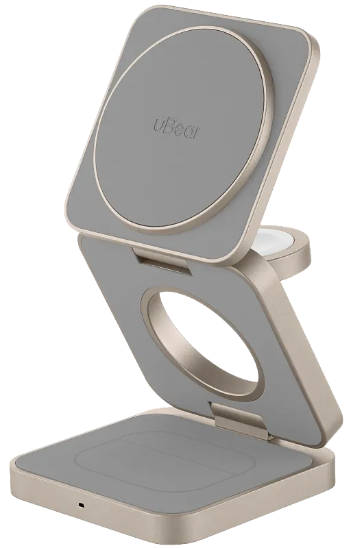 Беспроводное зарядное устройство с поддержкой MagSafe, uBear Balance, цвета Титан