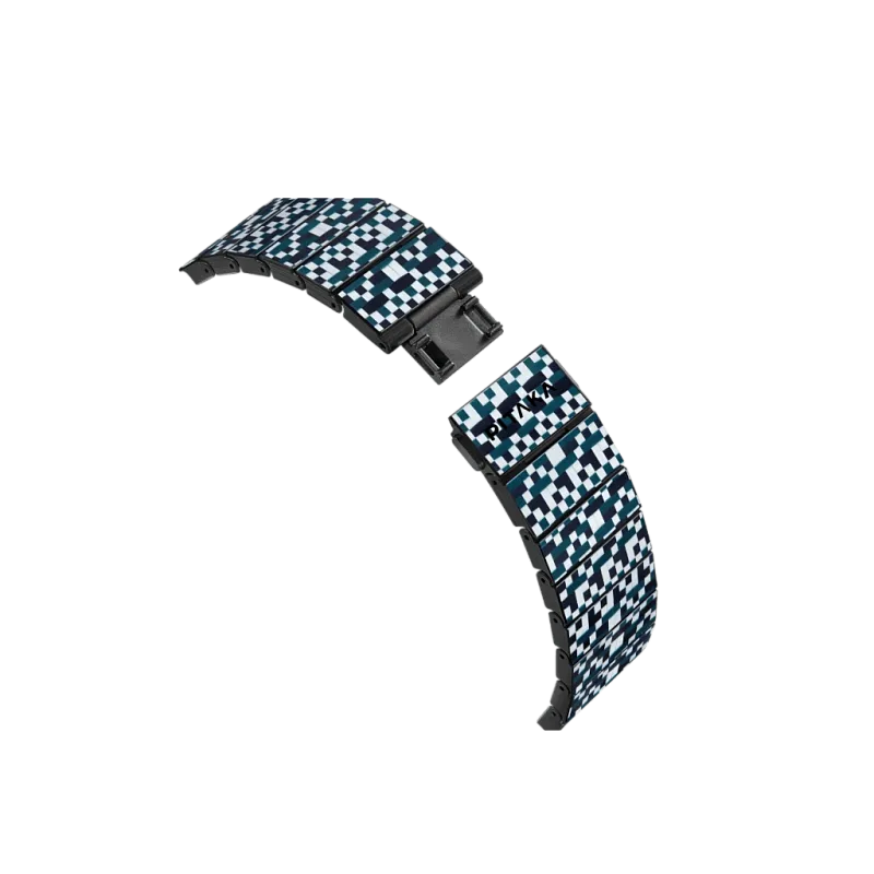 Карбоновый браслет PITAKA для Apple Watch размером 38/40/41/42/44/45/49 мм, «мозаика» (Mosaic)
