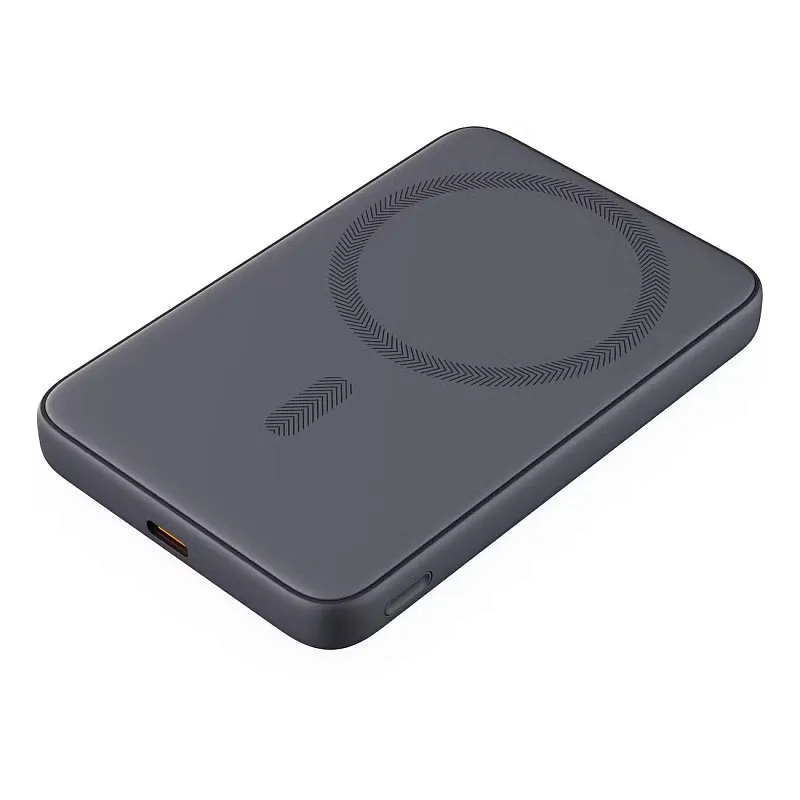 Внешний аккумулятор Aukey Magnetic 5000, серый
