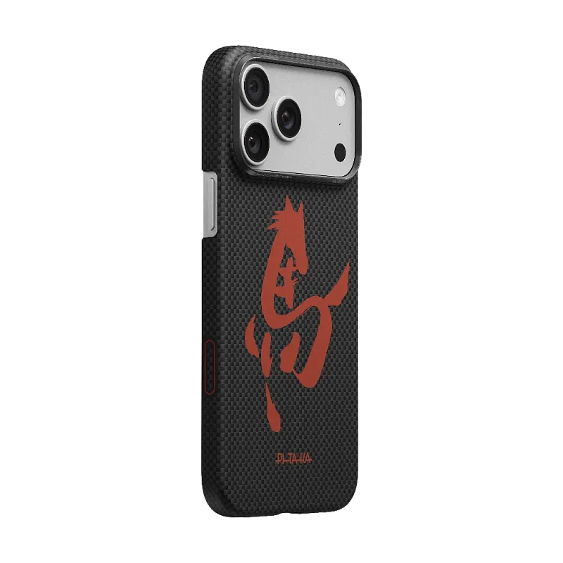 Чехол PITAKA Ultra-Slim Case для iPhone 17 Pro Max Ink Horse, чёрный