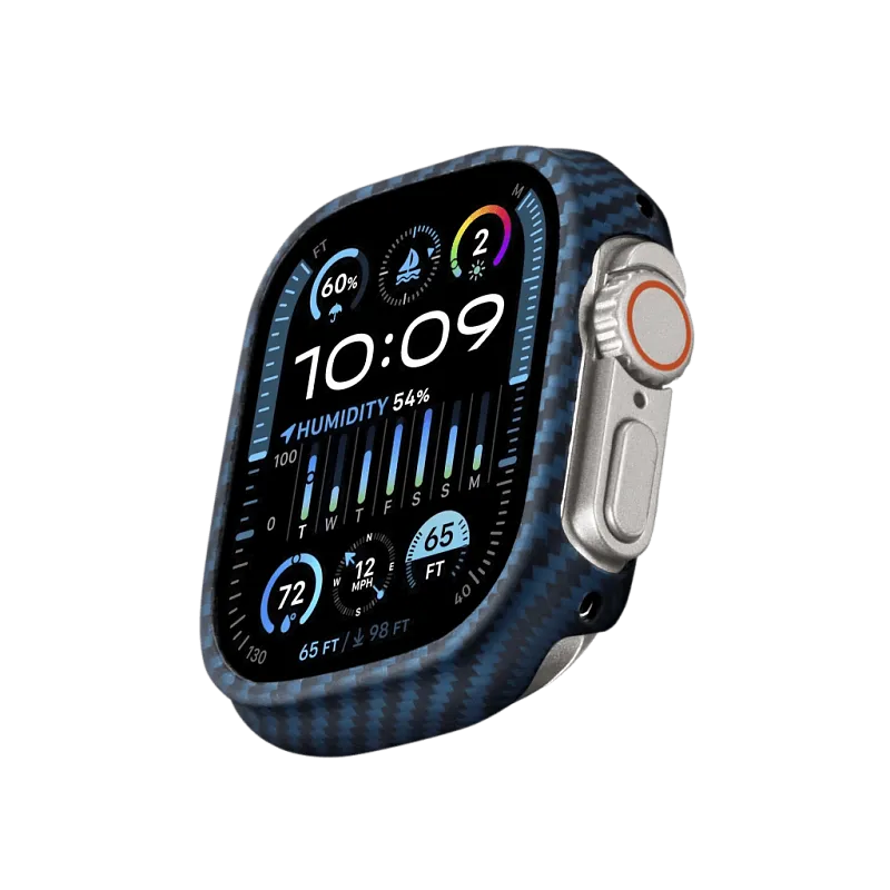Чехол PITAKA Air Case для Apple Watch Ultra 49мм, синий (600D)