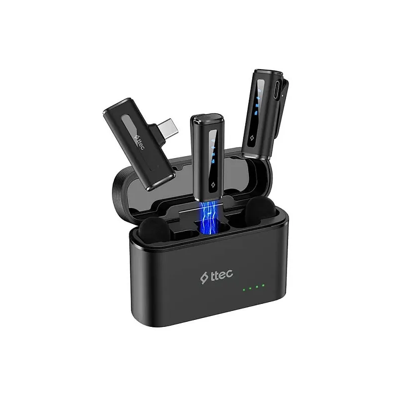 Беспроводная универсальная микрофонная система петличного типа TTEC GoMic Plug&Play