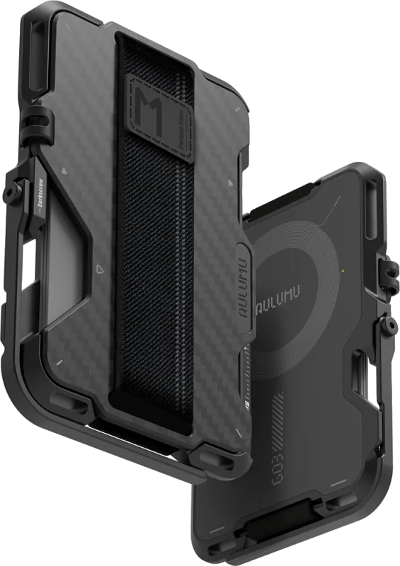 Картхолдер Aulumu G03 MagSafe/Carbon, многофункциональный магнитный кошелек с отделкой из углеродного волокна