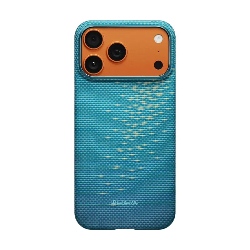 Чехол PITAKA Ultra-Slim Case для iPhone 17 Pro, ясно-голубой (Lucid Blue)