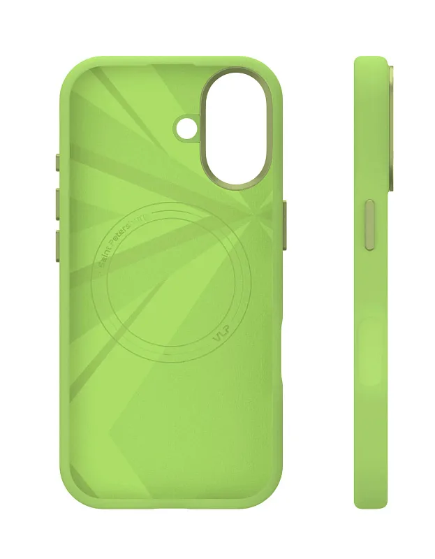 Чехол защитный VLP Aster Pro Case с MagSafe для iPhone 17, лайм