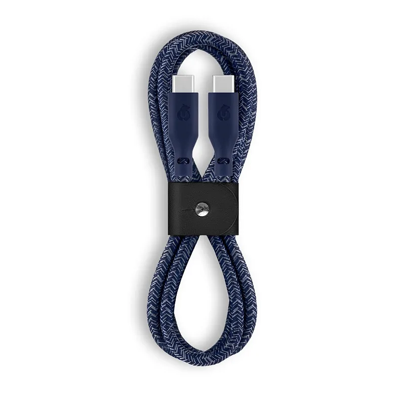 Зарядный кабель uBear Trend, USB-C|USB-С, 60Вт, 1,2м, синий