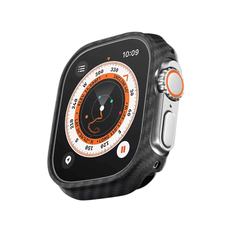 Чехол PITAKA Air Case для Apple Watch Ultra 49мм, чёрный (600D)