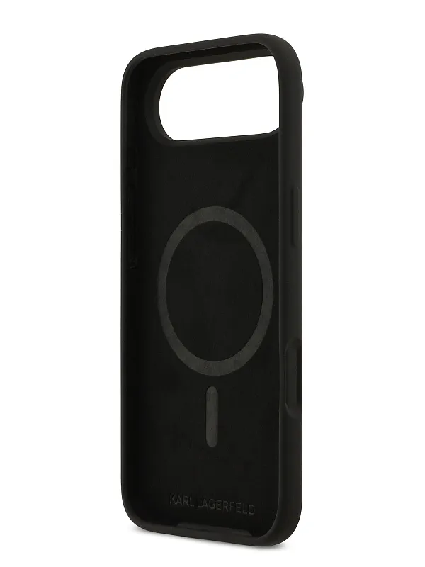 Чехол Lagerfeld для iPhone Air Liquid Silicone NFT Karl & Choupette Hard, чёрный