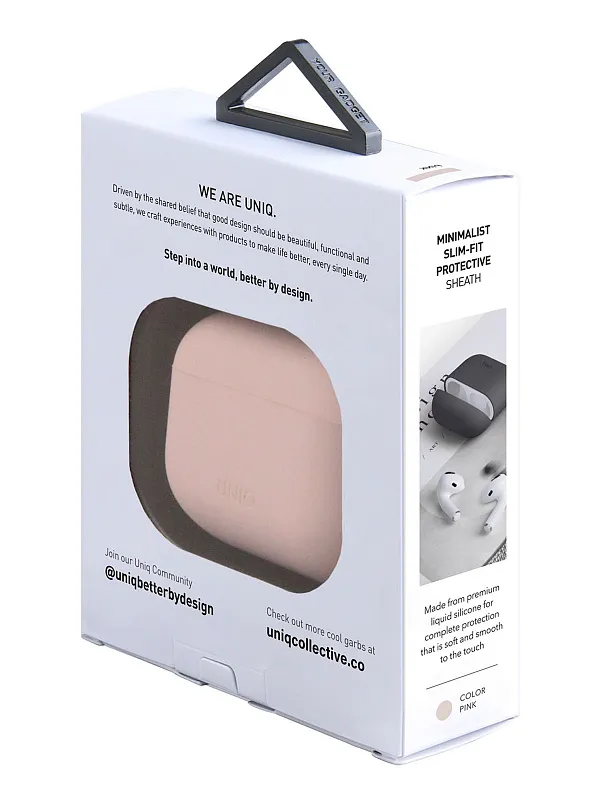 Чехол Uniq для Airpods 3 LINO Liquid silicone Pink