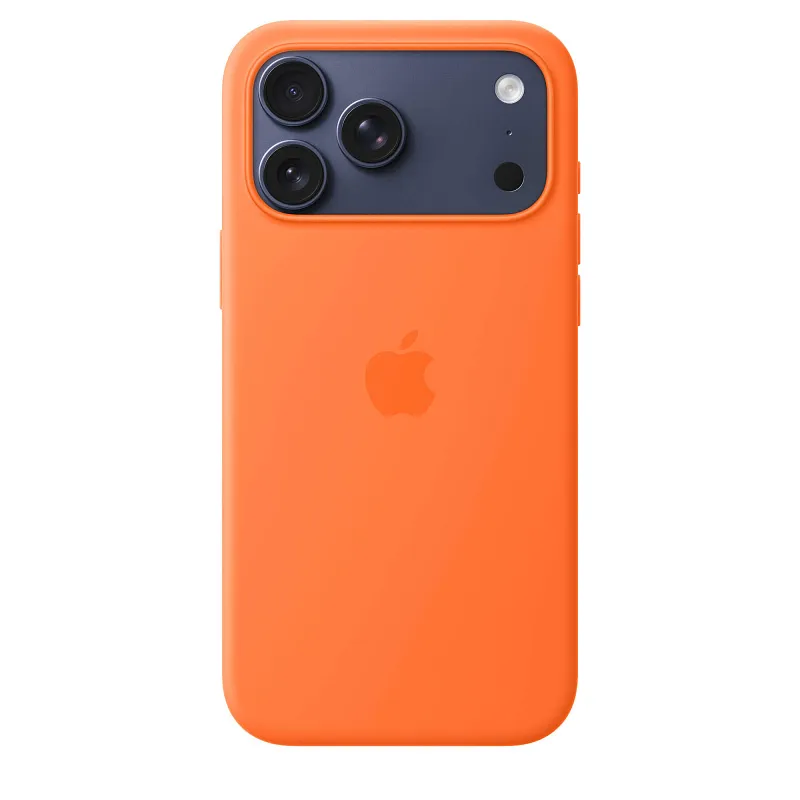 Чехол Apple для iPhone 17 Pro Max Silicone MagSafe, оранжевый