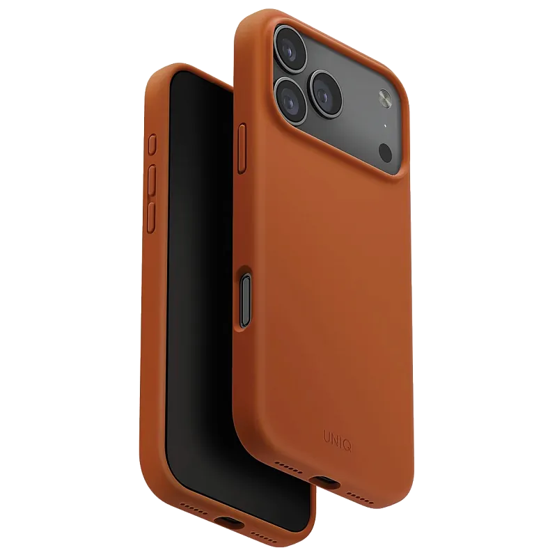 Чехол Uniq для iPhone 17 Pro LINO Sunset Orange (MagSafe), «оранжевый закат»