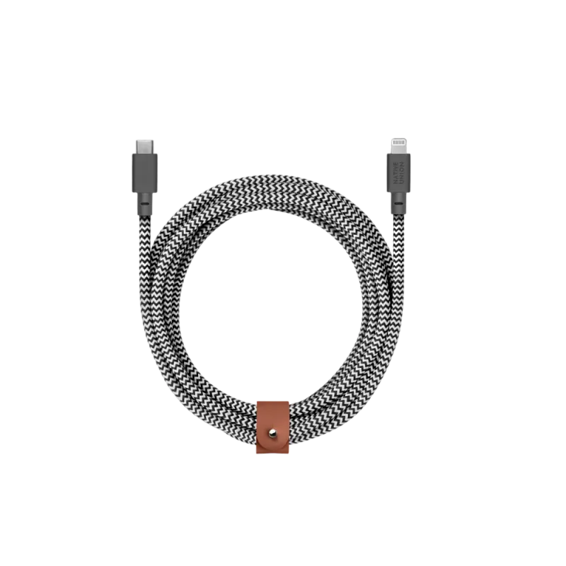 Кабель зарядный Native Union USB-C/LIGHTNING, 3м, зебра