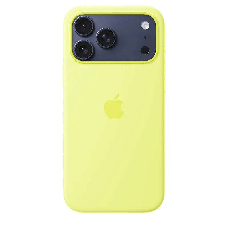 Чехол Apple для iPhone 17 Pro Max Silicone MagSafe, «неоновый жёлтый»