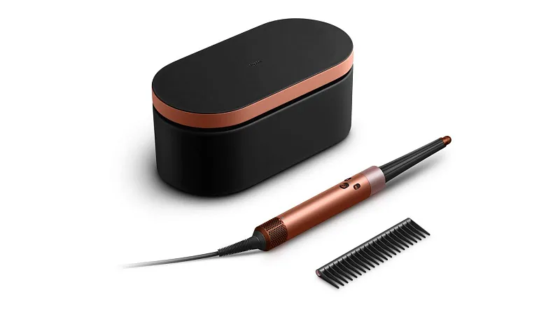 Мультистайлер Dyson Airwrap i.d. HS08 Straight+Wavy для прямых волос (Amber silk) (Янтарный/Шелковый)