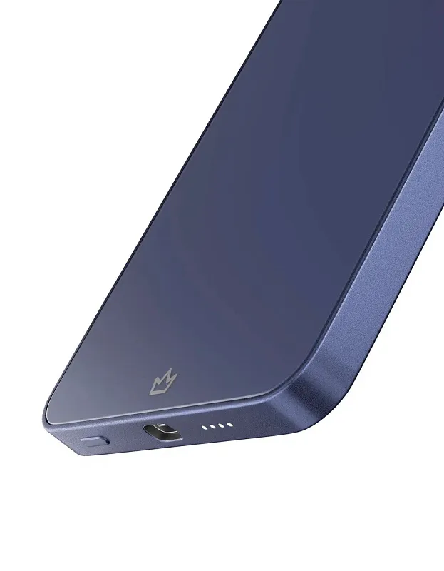 Внешний аккумулятор VLP Diamond Energy MagSafe, Qi2, 5000 mAh, 3A, USB-C, темно-синий