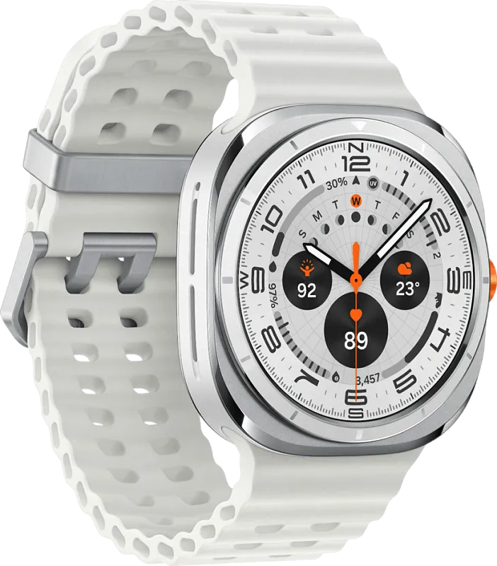 Samsung Galaxy Watch Ultra (2025) LTE, 47 мм, «белый титан»