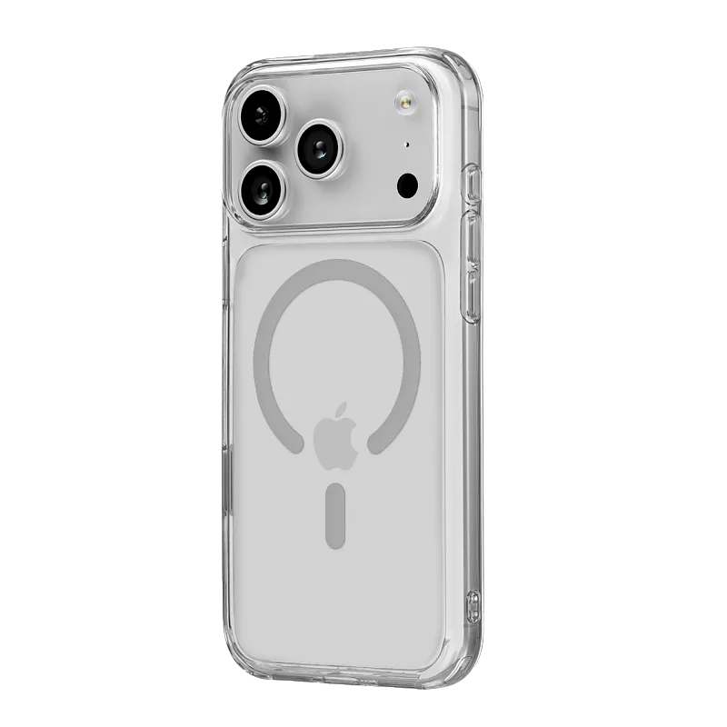 Чехол защитный uBear Real Mag Case для iPhone 17 Pro Max, MagSafe, прозрачный