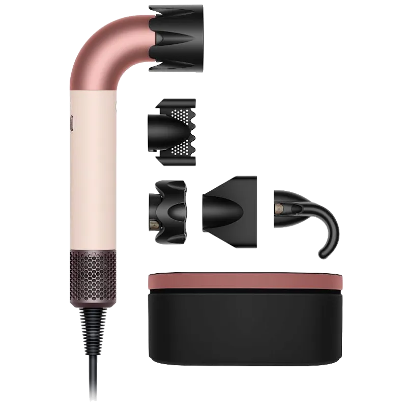 Фен Dyson Supersonic R HD17 для прямых волос (Straight+Wavy) Керамический розовый / Золото с кейсом