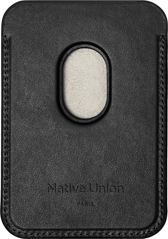 (RE)CLASSIC CARD WALLET BLACK, чехол для пластиковых карт Native Union, цвет: черный
