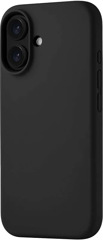 Чехол защитный uBear Touch Mag Case для iPhone 16, MagSafe совместимый, силикон, софт-тач, черный