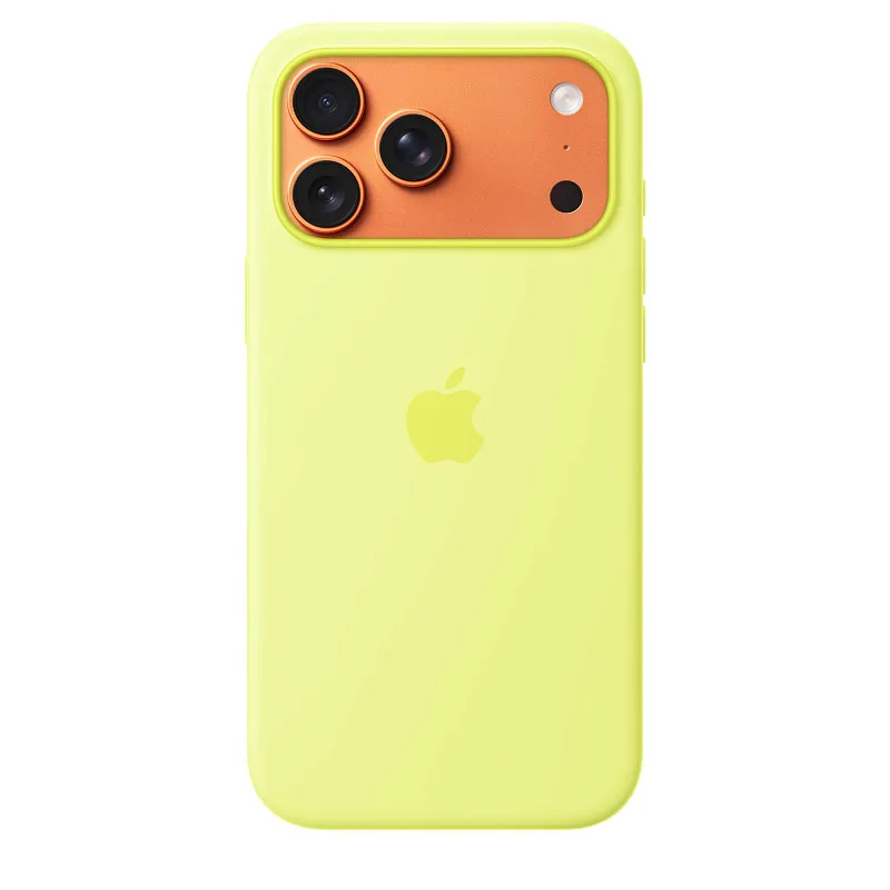 Чехол Apple для iPhone 17 Pro Max Silicone MagSafe, «неоновый жёлтый»