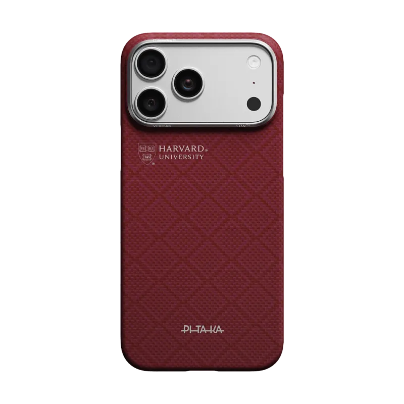 Чехол PITAKA Ultra-Slim Case для iPhone 17 Pro Max, «гарвардский малиновый» (Harvard Crimson)