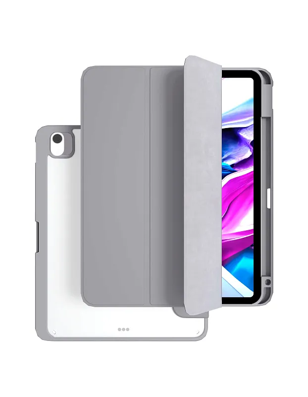 Чехол защитный VLP Split Folio для iPad Air M2/M3/M4 (11''), серый