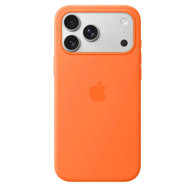 Чехол Apple для iPhone 17 Pro Max Silicone MagSafe, оранжевый