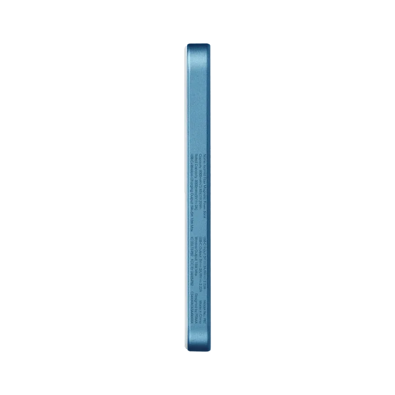 Внешний аккумулятор PITAKA Power Bank Qi2 5000mAh, ясно-голубой (Lucid Blue)