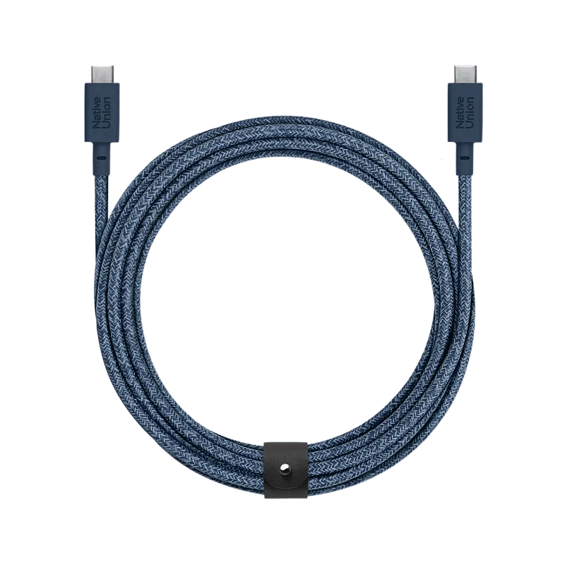 Кабель Native Union BELT USB-C/USB-C, 100W, 3м, синий