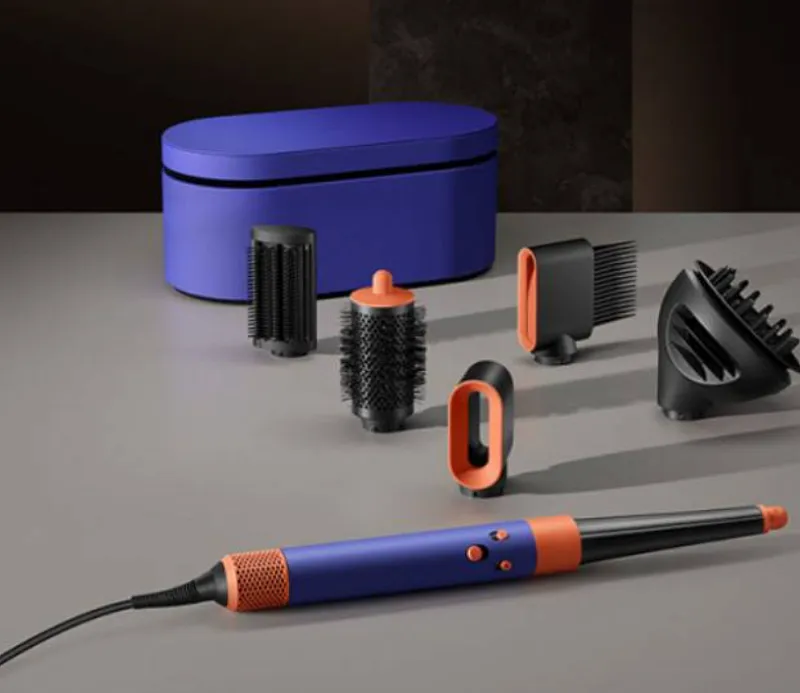 Мультистайлер Dyson Airwrap i.d. HS08 Curly+Coily для кудрявых волос (Vinca blue/Topaz) (Синий/топаз)