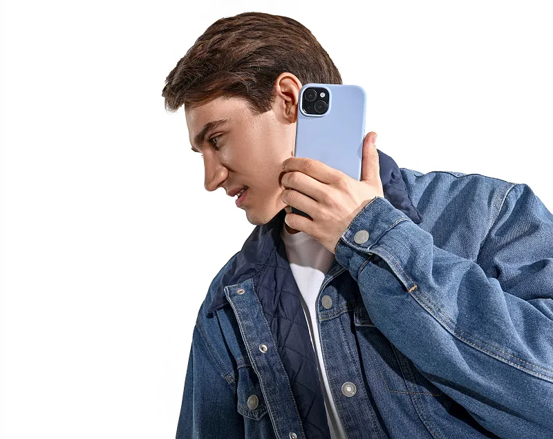 Чехол защитный uBear Touch Mag Case для iPhone 15, MagSafe совместимый, силикон, софт-тач