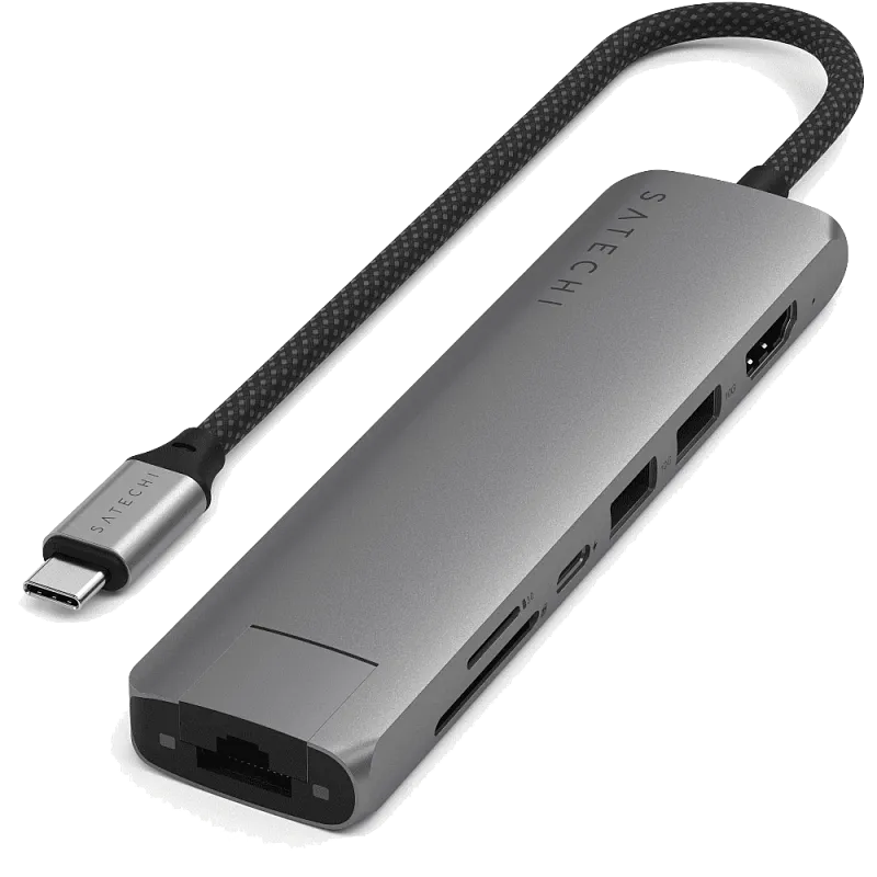 Адаптер Satechi 7-in-1, серый космос