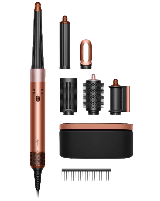 Мультистайлер Dyson Airwrap i.d. HS08 Straight+Wavy для прямых волос (Amber silk) (Янтарный/Шелковый)