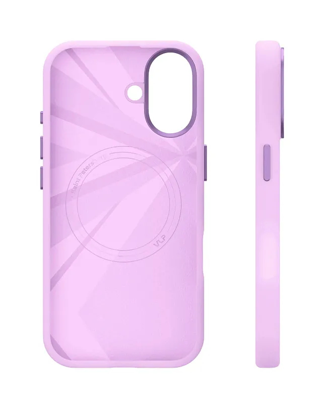 Чехол защитный VLP Aster Pro Case с MagSafe для iPhone 17, лавандовый