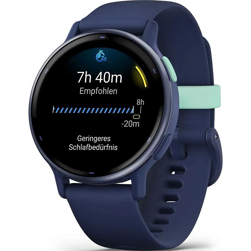 Смарт-часы Garmin Vivoactive 5, синие с металлически-синим безелем и силиконовым ремешком, 42 мм