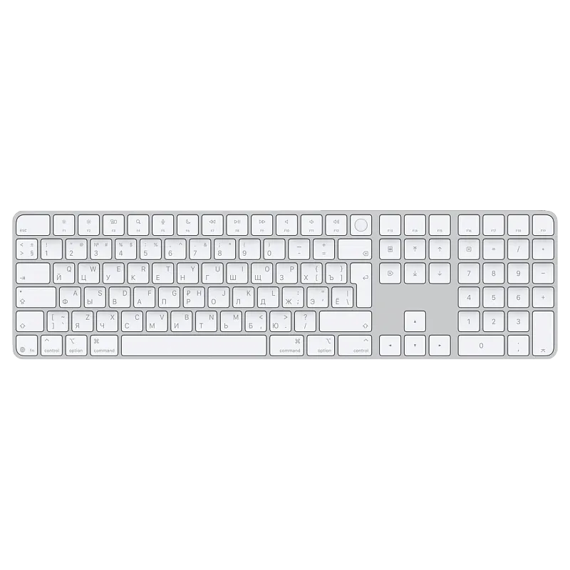 Клавиатура Magic Keyboard USB-C с Touch ID и цифровой панелью для Mac с чипом Apple, белый (MXK73)