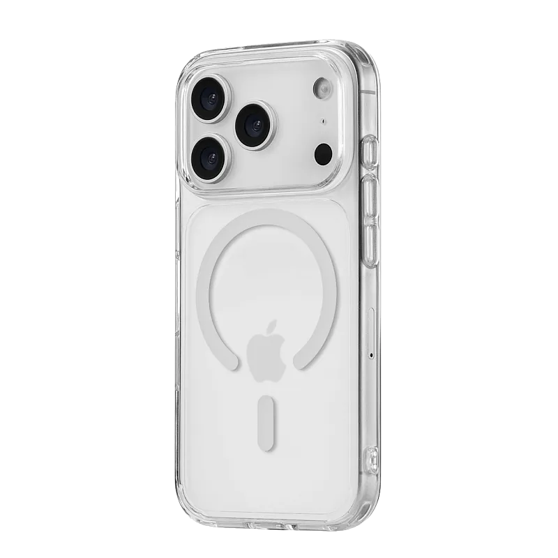 Чехол защитный uBear Real Mag Case для iPhone 17 Pro, MagSafe, прозрачный