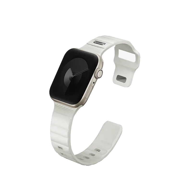 Ремешок UNIQ для Apple Watch 40/41/42 мм STRIDE SE FKM Rubber Lume, белый