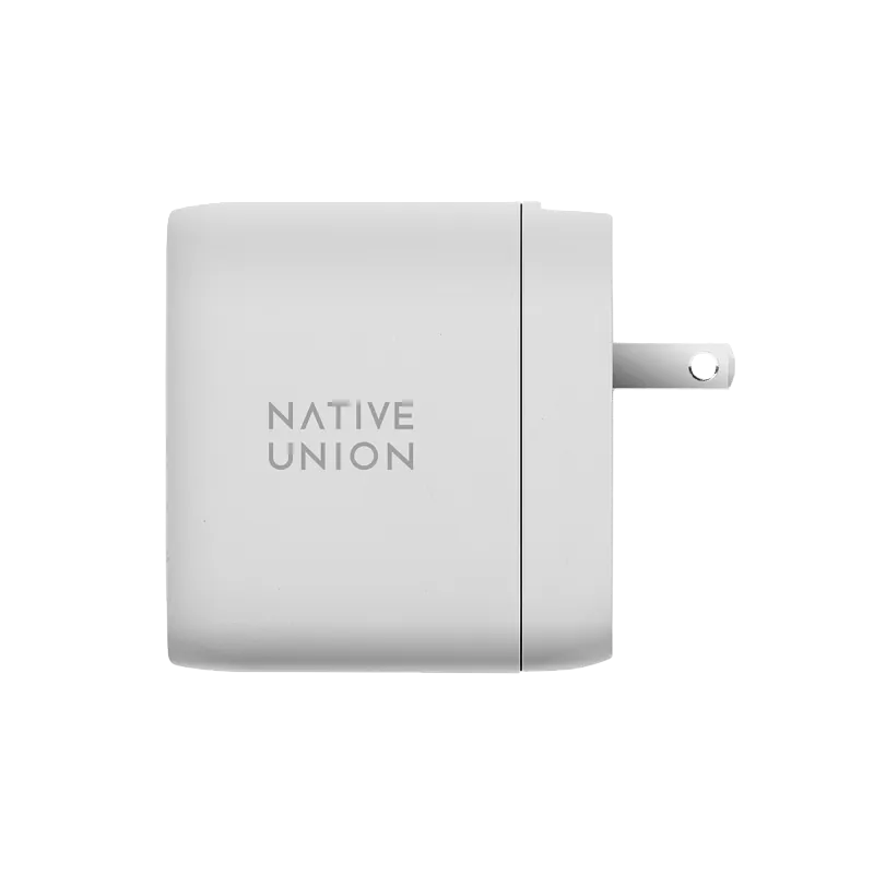 Сетевое зарядное устройство Native Union Fast GaN Charger 2 USB-C, PD, 67 Вт, белый