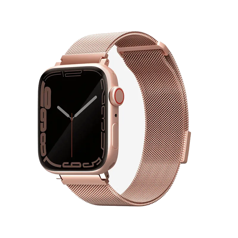 Ремешок UNIQ для Apple Watch 40/41/42 мм Dante Strap Mesh Steel, розовое золото