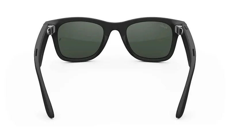 Умные очки Ray-Ban Meta Wayfarer (Gen 1), матовый чёрный (Matte Black), линзы-хамелеон «зеленый/графит» (Graphite/Green), размер M (Standard)