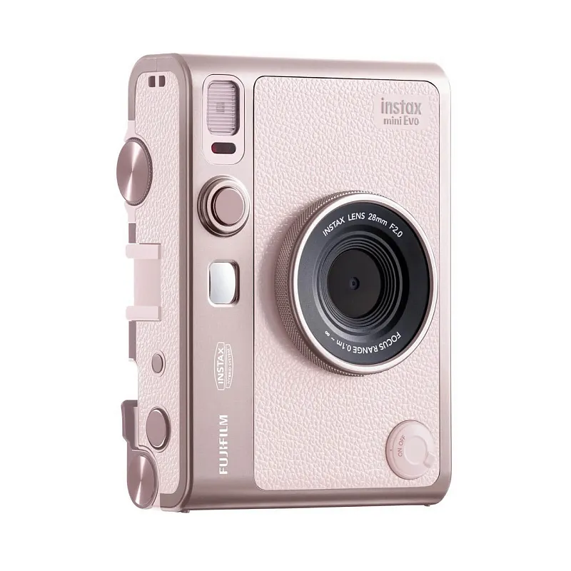 Гибридный фотоаппарат моментальной печати FUJIFILM Instax mini Evo, розовый