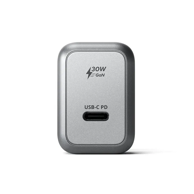 Сетевое зарядное устройство Satechi GaN 30 Вт USB‑C, «серый космос»
