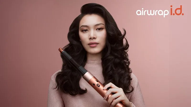 Мультистайлер Dyson Airwrap i.d. HS08 Straight+Wavy для прямых волос (Amber silk) (Янтарный/Шелковый)