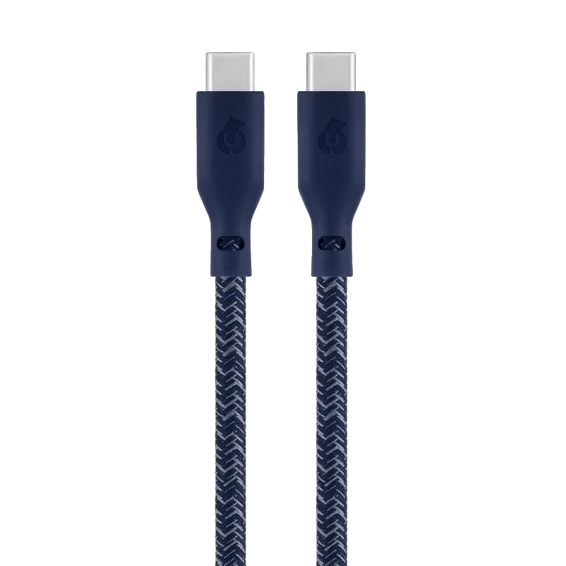Зарядный кабель uBear Trend, USB-C|USB-С, 60Вт, 1,2м, синий